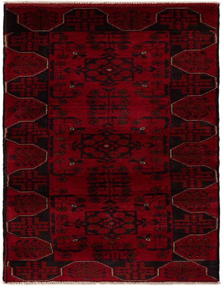 Detail image of 2' 5 x 6' 2 Hand Knotted Khal Mohammadi Wool Runner Rug