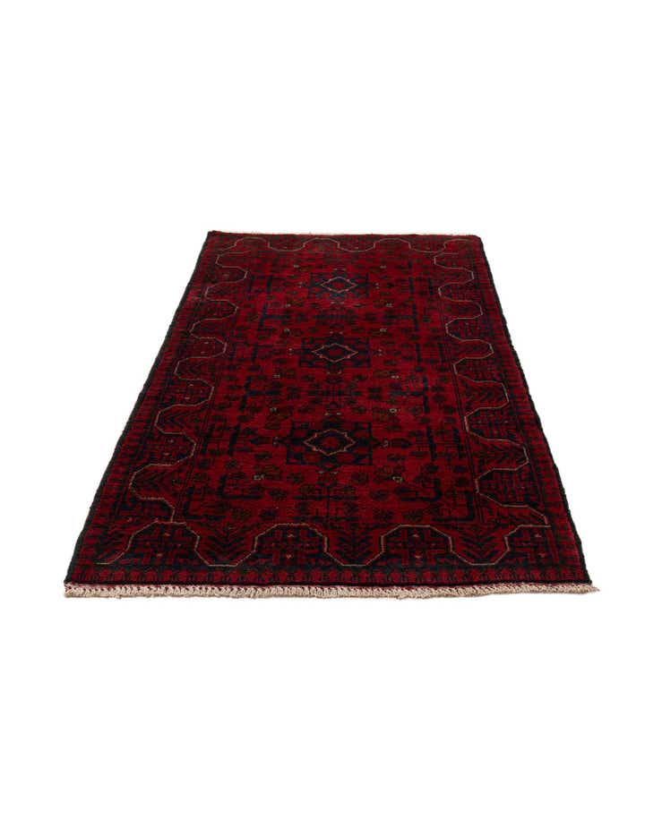 2' 8 x 6' Hand Knotted Khal Mohammadi Wool Runner Rug
