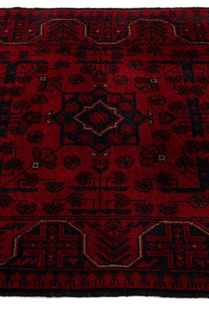2' 8 x 6' Hand Knotted Khal Mohammadi Wool Runner Rug