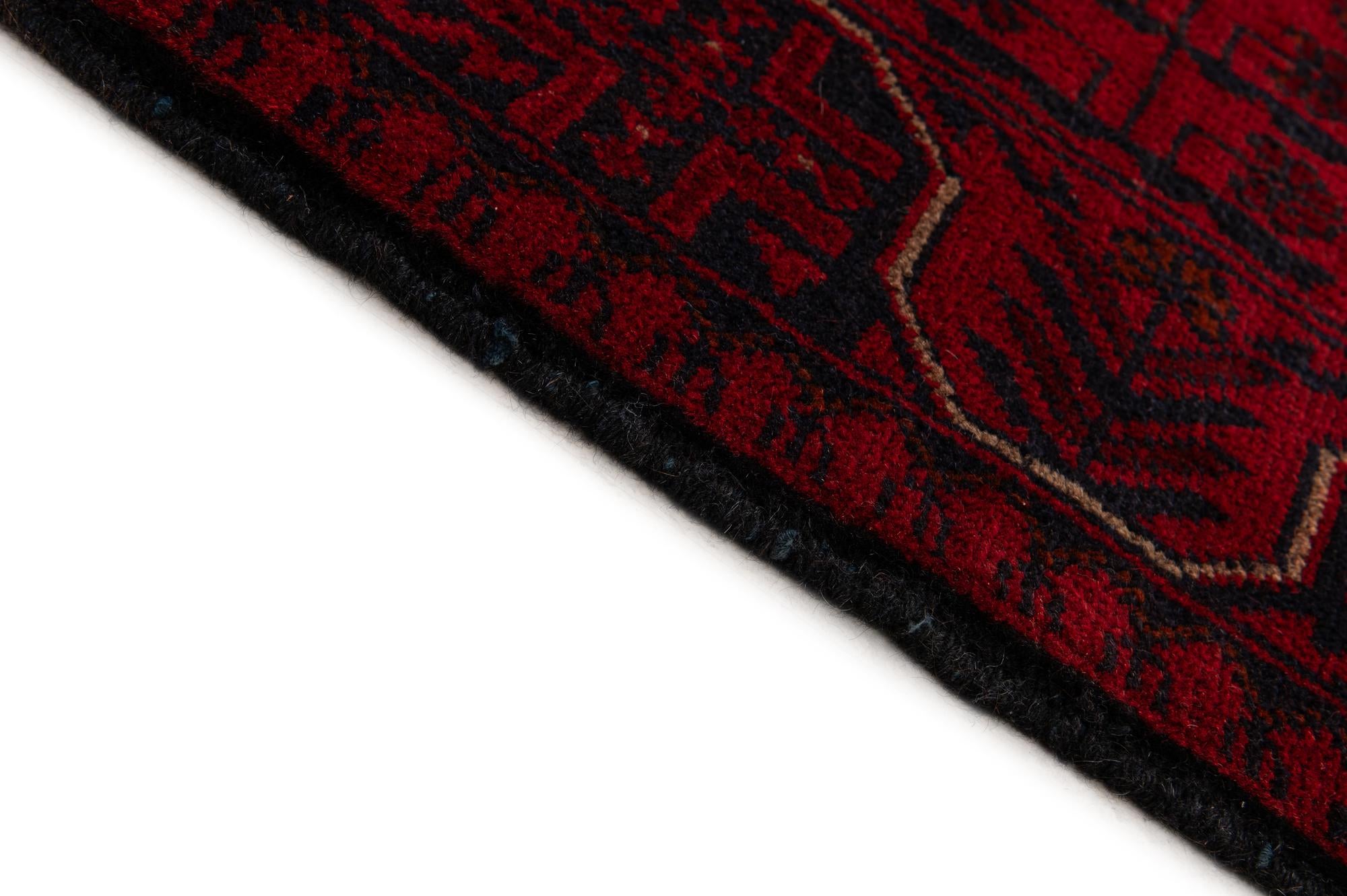 2' 8 x 6' Hand Knotted Khal Mohammadi Wool Runner Rug
