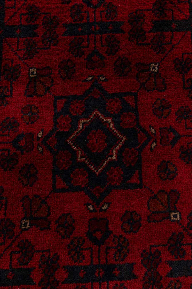 2' 8 x 6' Hand Knotted Khal Mohammadi Wool Runner Rug
