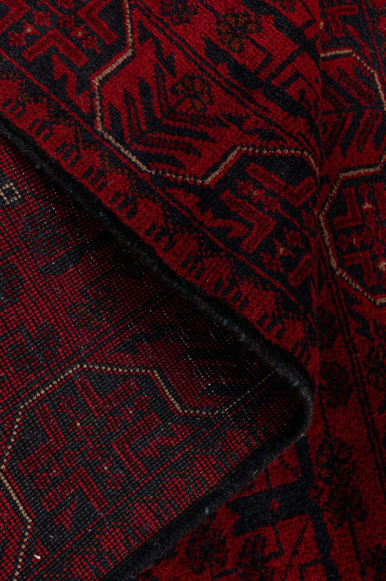 2' 8 x 6' Hand Knotted Khal Mohammadi Wool Runner Rug