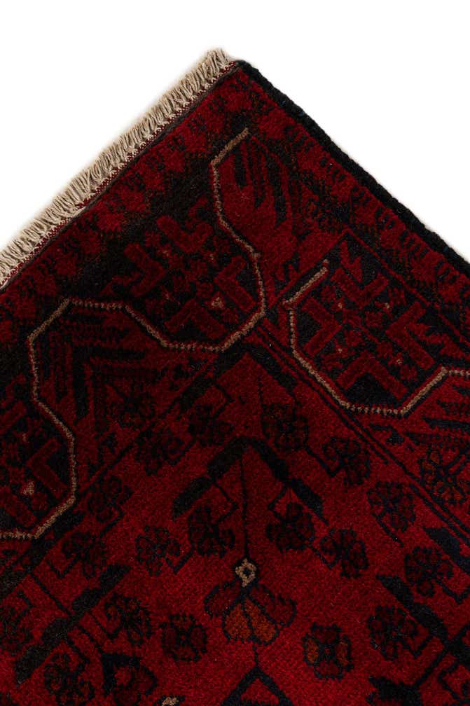 2' 8 x 6' Hand Knotted Khal Mohammadi Wool Runner Rug