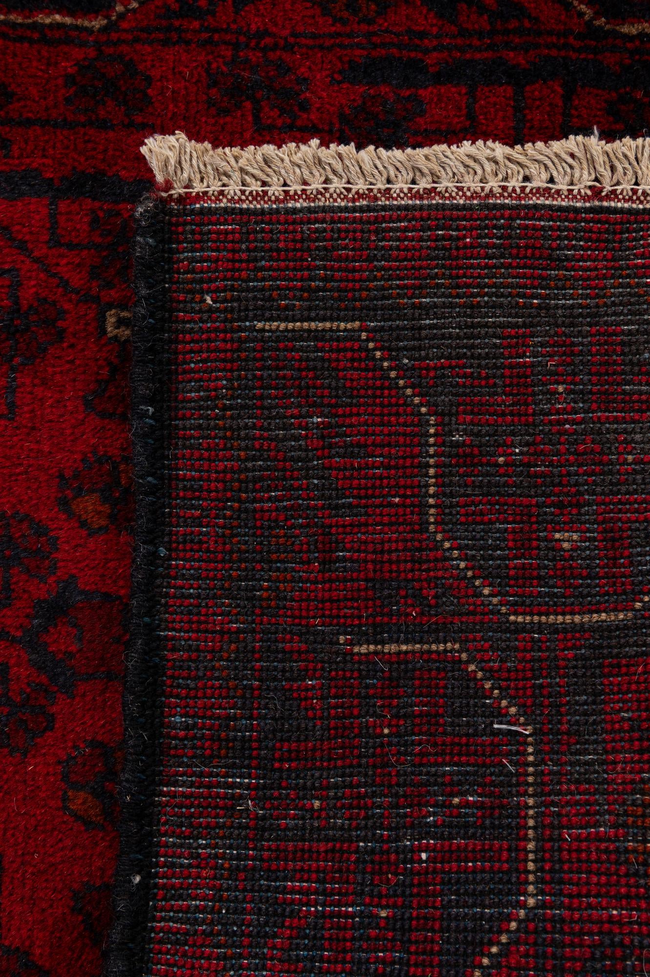 2' 8 x 6' Hand Knotted Khal Mohammadi Wool Runner Rug