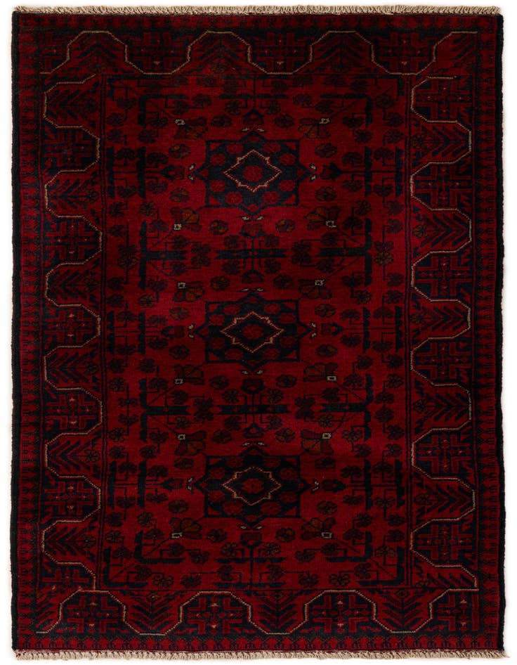 Detail image of 2' 8 x 6' Hand Knotted Khal Mohammadi Wool Runner Rug