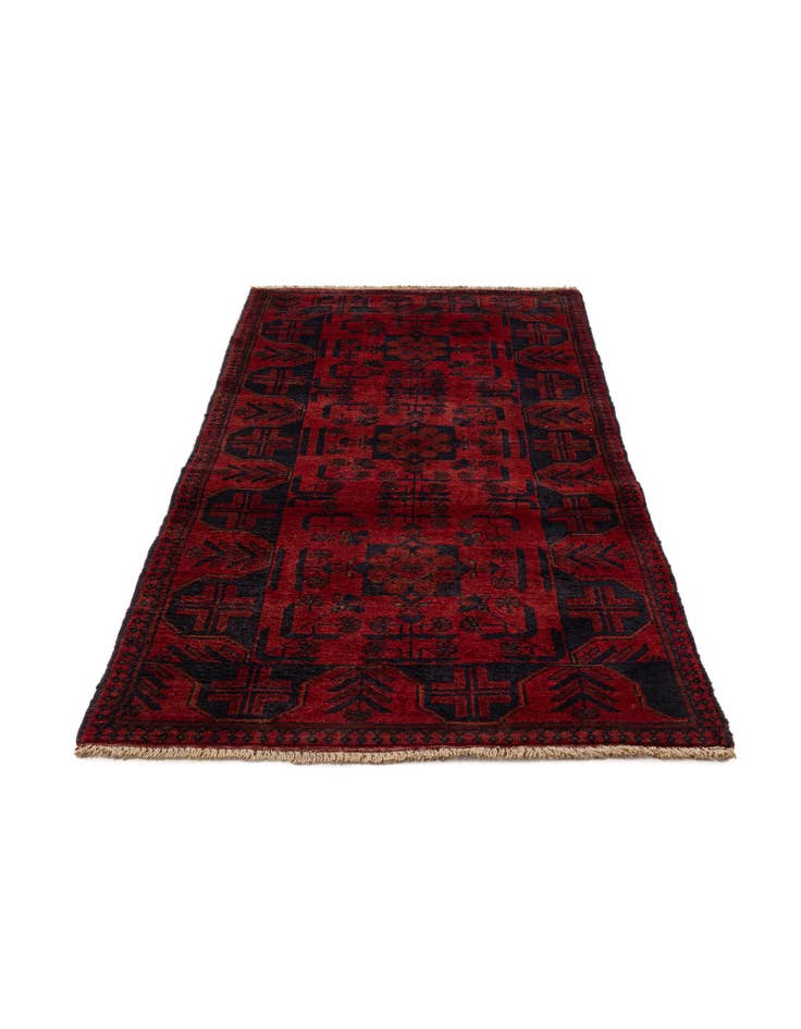 Detail image of 2' 8 x 6' 3 Hand Knotted Khal Mohammadi Wool Runner Rug