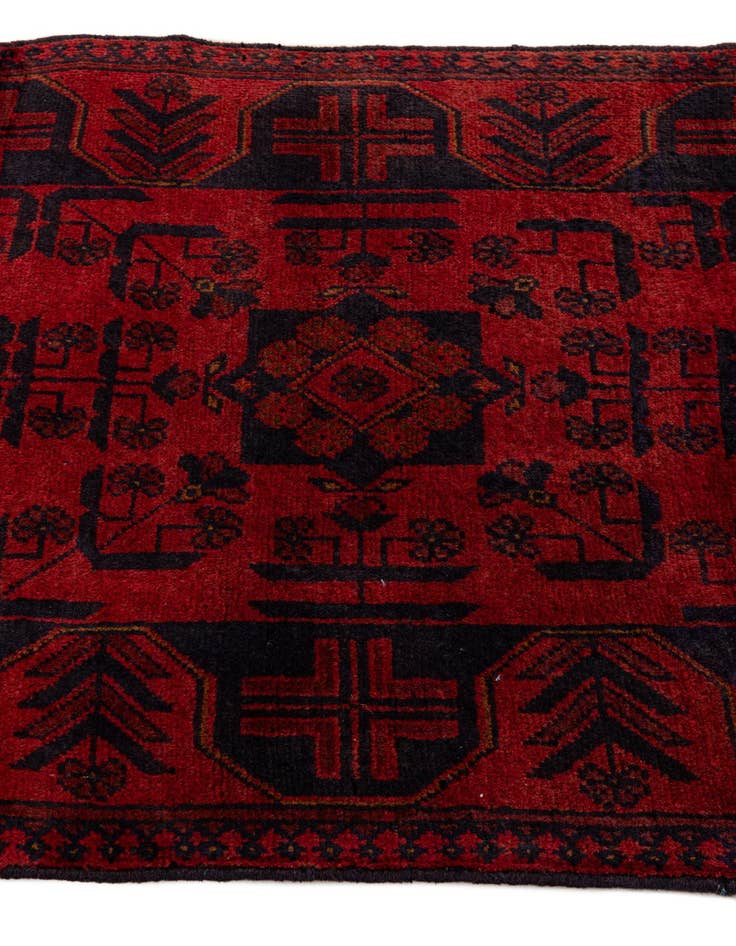 Detail image of 2' 8 x 6' 3  Hand Knotted Khal Mohammadi Wool Runner Rug