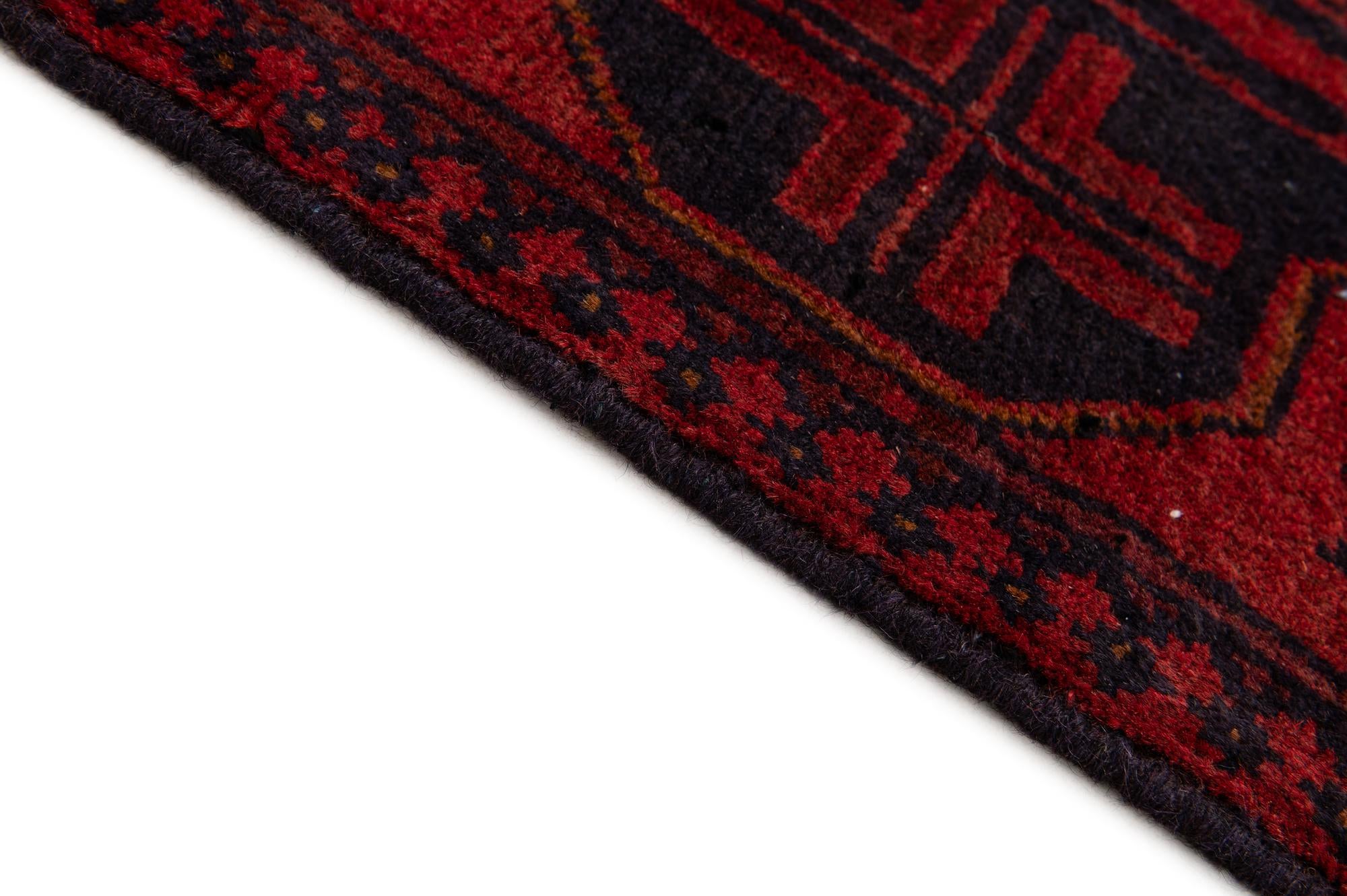 2' 8 x 6' 3 Hand Knotted Khal Mohammadi Wool Runner Rug