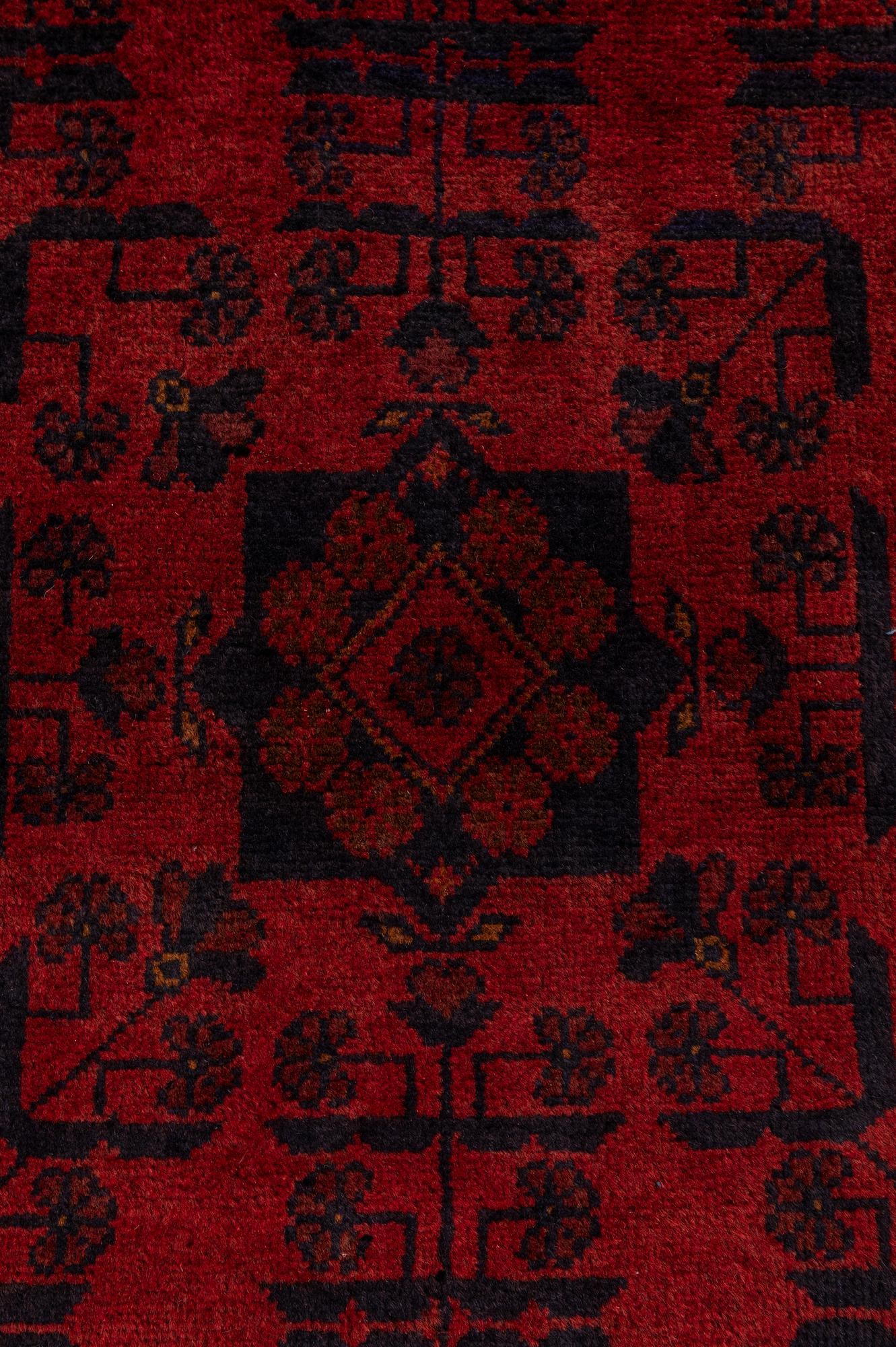 2' 8 x 6' 3 Hand Knotted Khal Mohammadi Wool Runner Rug