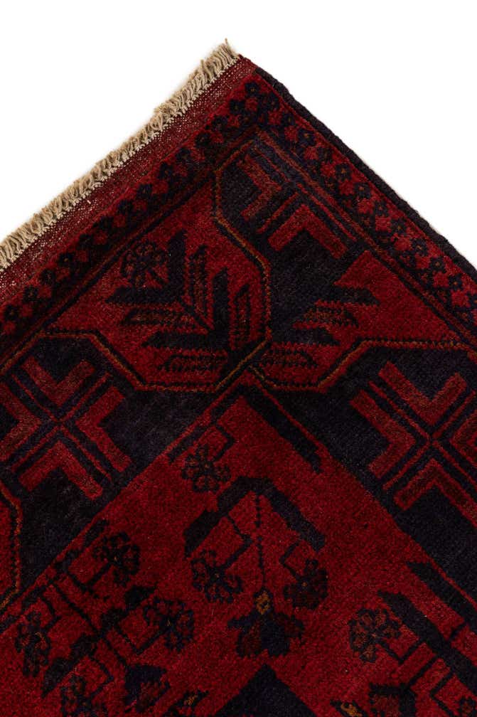 2' 8 x 6' 3 Hand Knotted Khal Mohammadi Wool Runner Rug