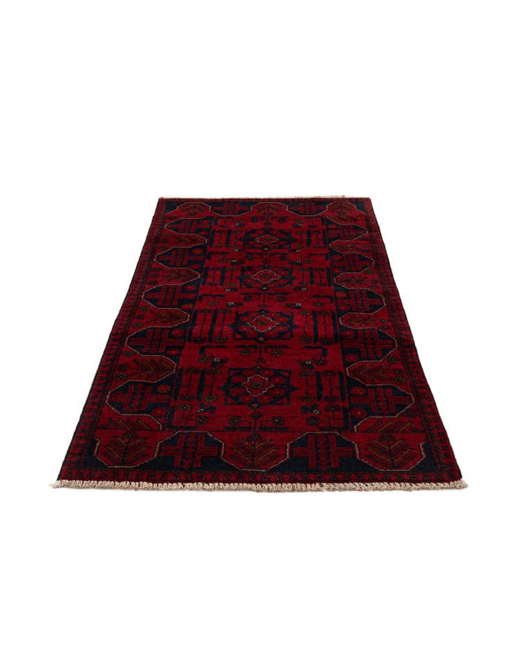 Detail image of 2' 8 x 6' 6 Hand Knotted Khal Mohammadi Wool Runner Rug