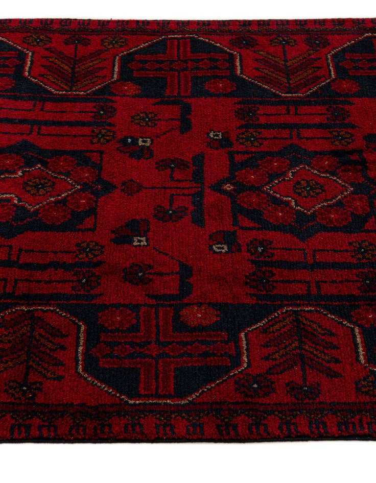 Detail image of 2' 8 x 6' 6  Hand Knotted Khal Mohammadi Wool Runner Rug