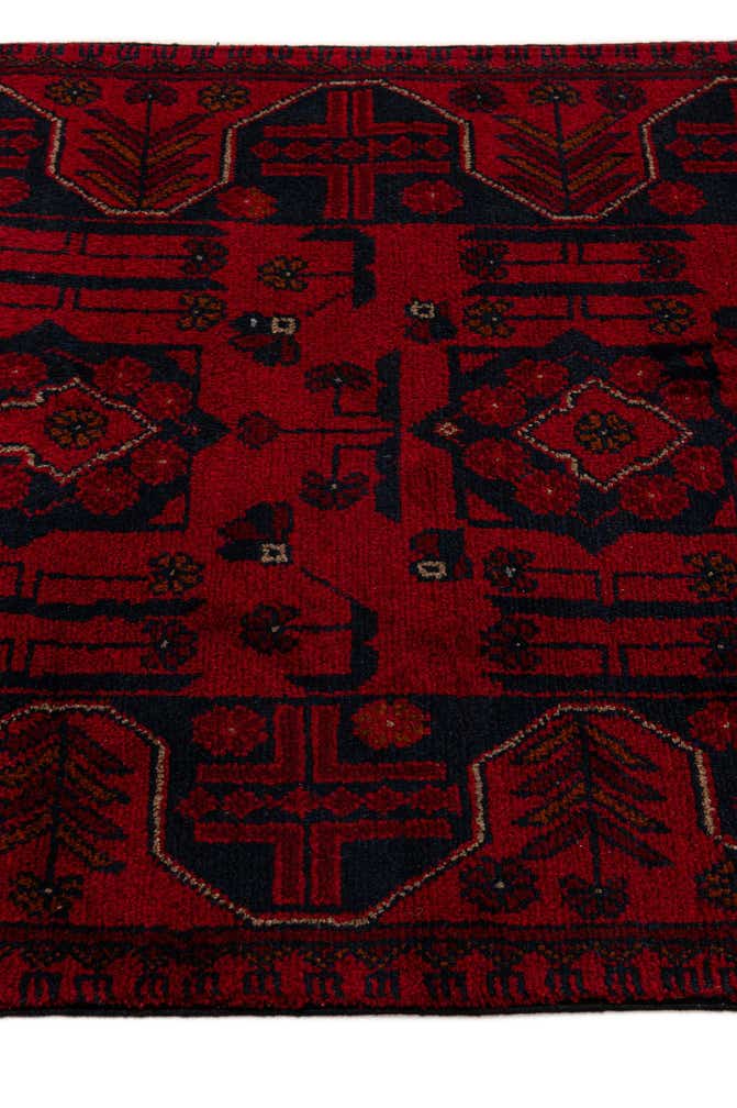 2' 8 x 6' 6 Hand Knotted Khal Mohammadi Wool Runner Rug