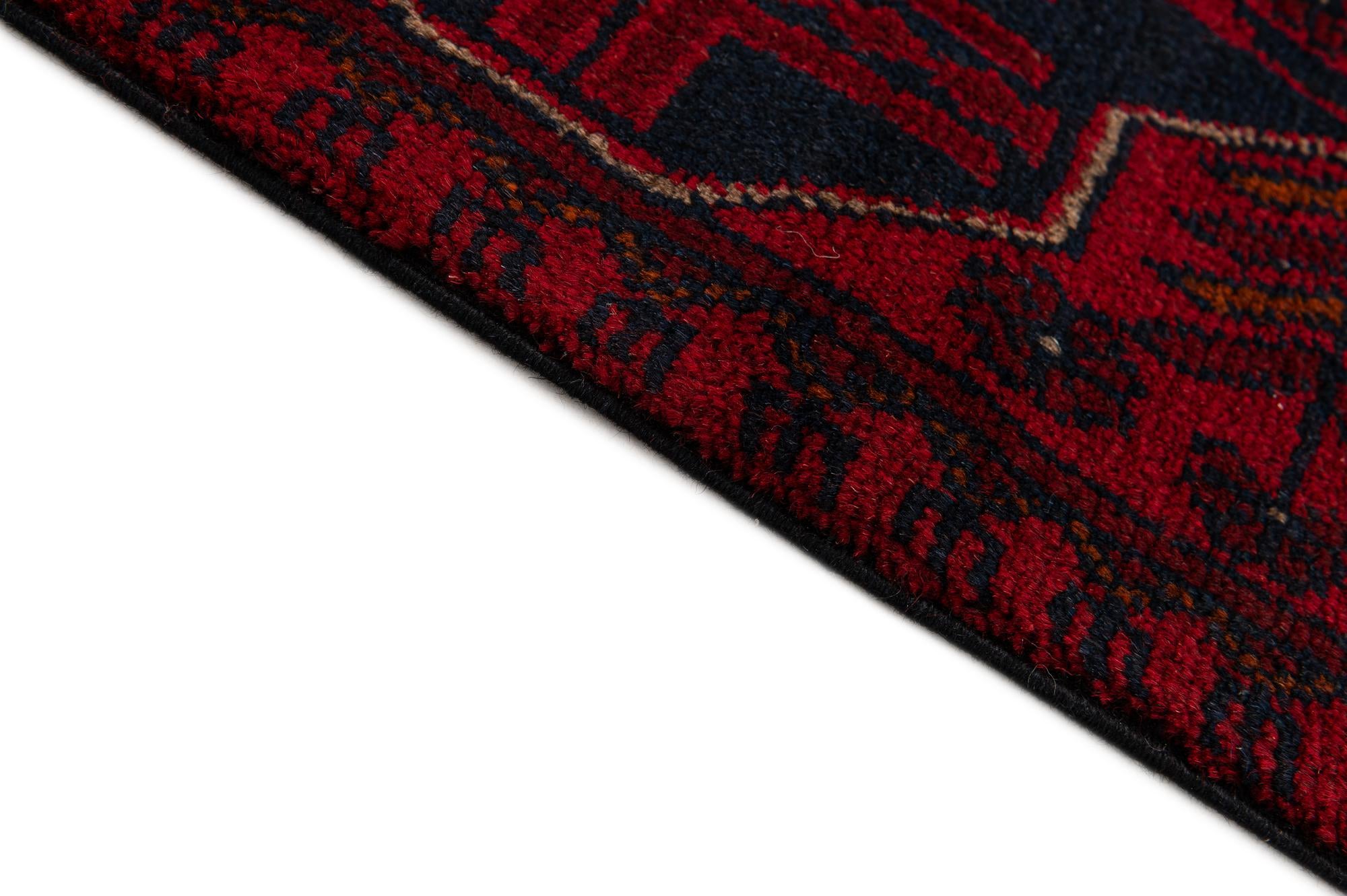 2' 8 x 6' 6 Hand Knotted Khal Mohammadi Wool Runner Rug