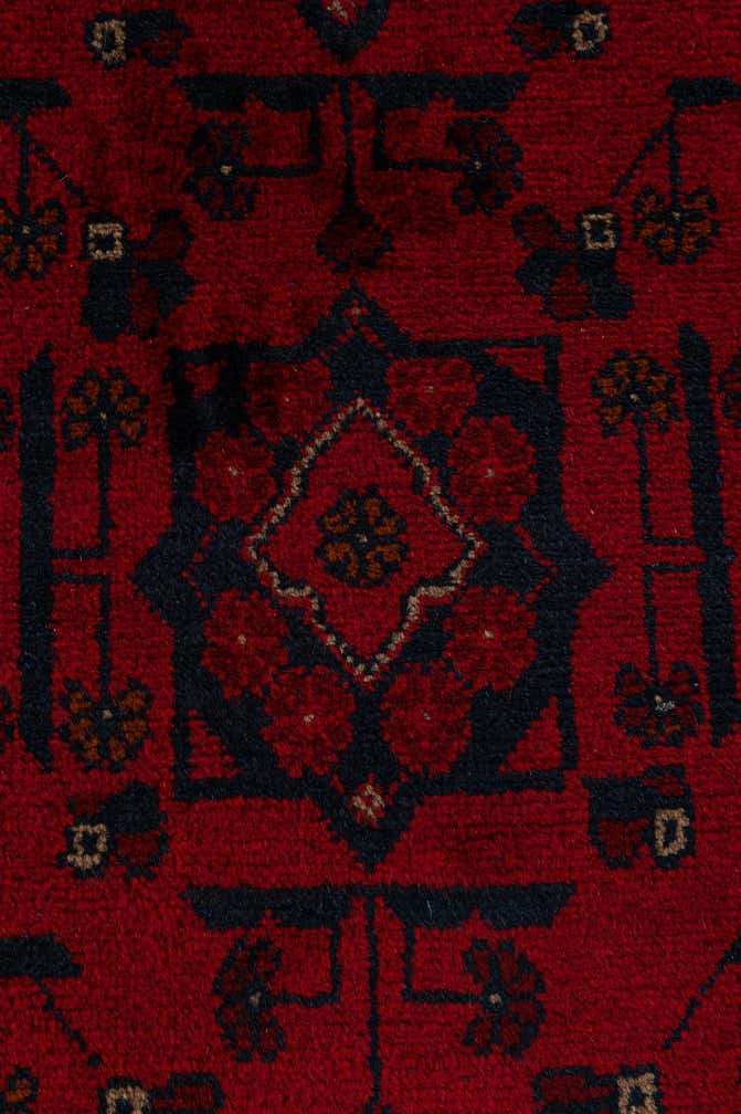 2' 8 x 6' 6 Hand Knotted Khal Mohammadi Wool Runner Rug