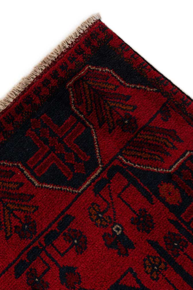 2' 8 x 6' 6 Hand Knotted Khal Mohammadi Wool Runner Rug