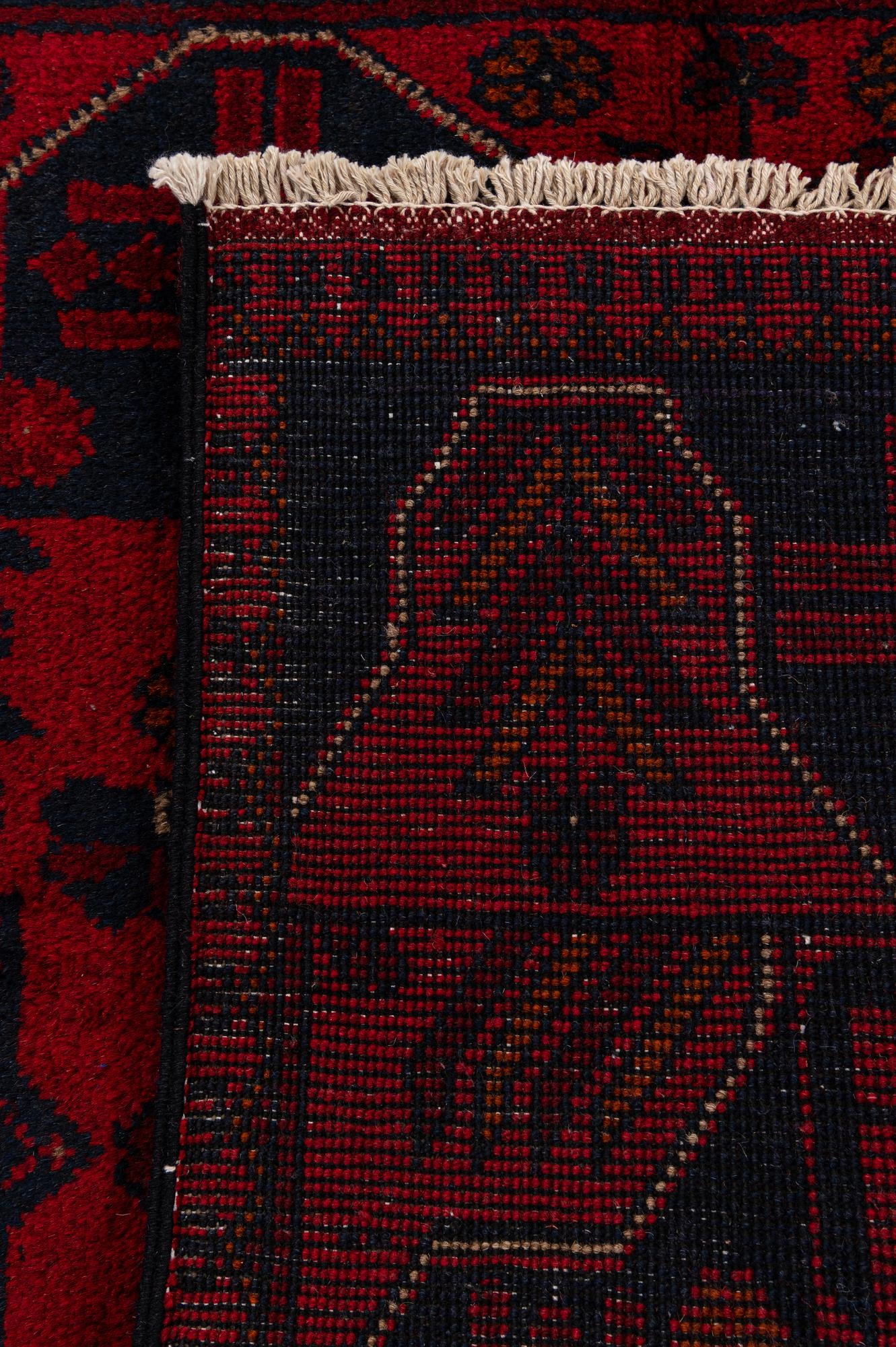 2' 8 x 6' 6 Hand Knotted Khal Mohammadi Wool Runner Rug