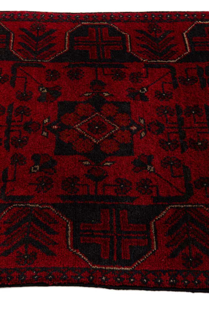 2' 7 x 6' 3 Hand Knotted Khal Mohammadi Wool Runner Rug
