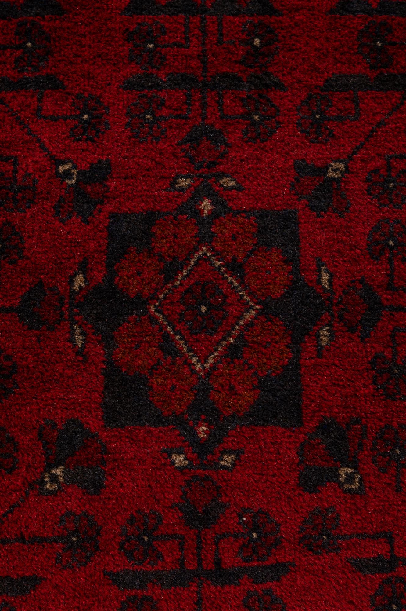 2' 7 x 6' 3 Hand Knotted Khal Mohammadi Wool Runner Rug