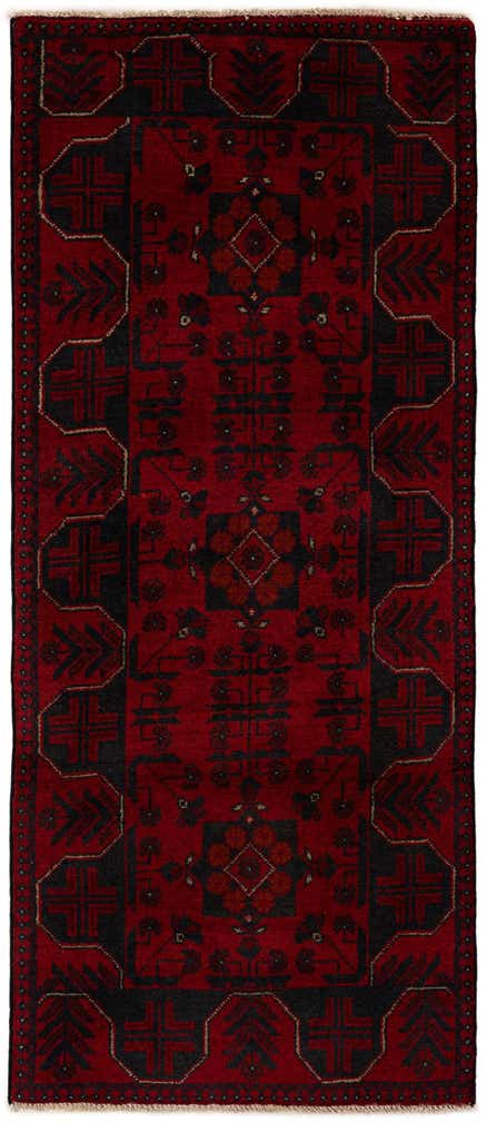 2' 7 x 6' 3 Hand Knotted Khal Mohammadi Wool Runner Rug