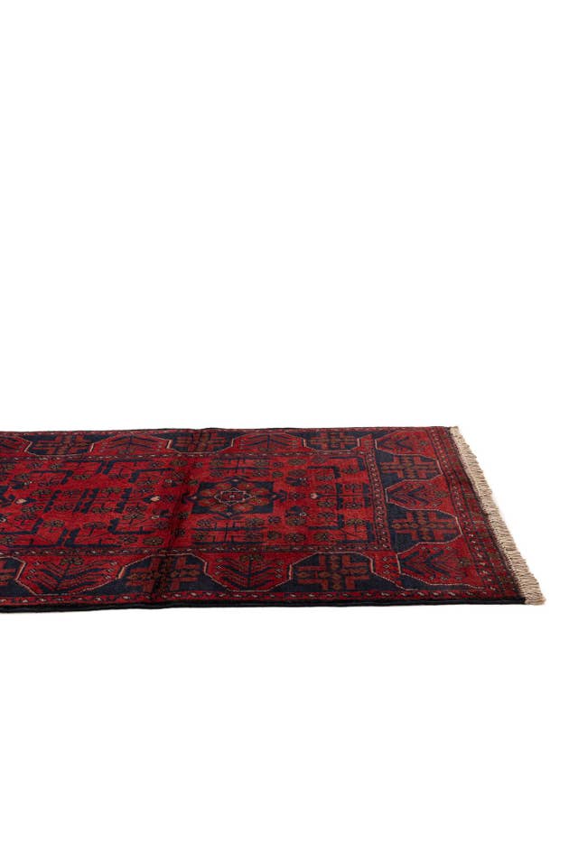 Detail image of 2' 9 x 6' 4 Hand Knotted Khal Mohammadi Wool Runner Rug
