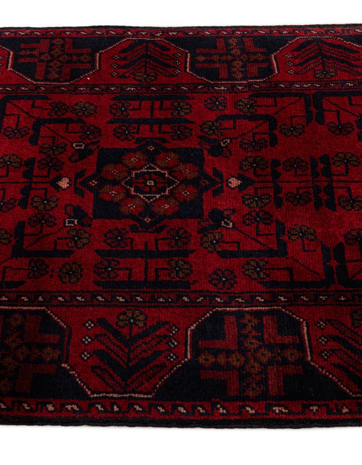 Detail image of 2' 9 x 6' 4  Hand Knotted Khal Mohammadi Wool Runner Rug