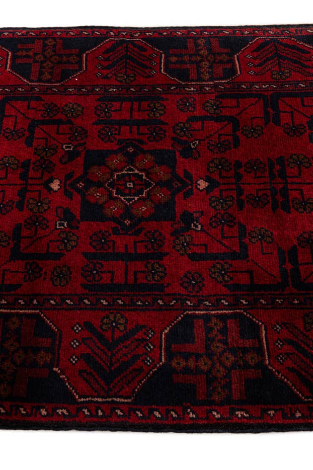 Detail image of 2' 9 x 6' 4 Hand Knotted Khal Mohammadi Wool Runner Rug