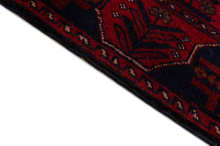 2' 9 x 6' 4 Hand Knotted Khal Mohammadi Wool Runner Rug