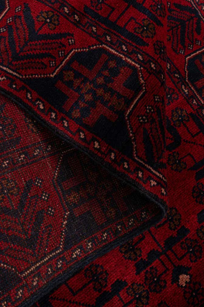 2' 9 x 6' 4 Hand Knotted Khal Mohammadi Wool Runner Rug