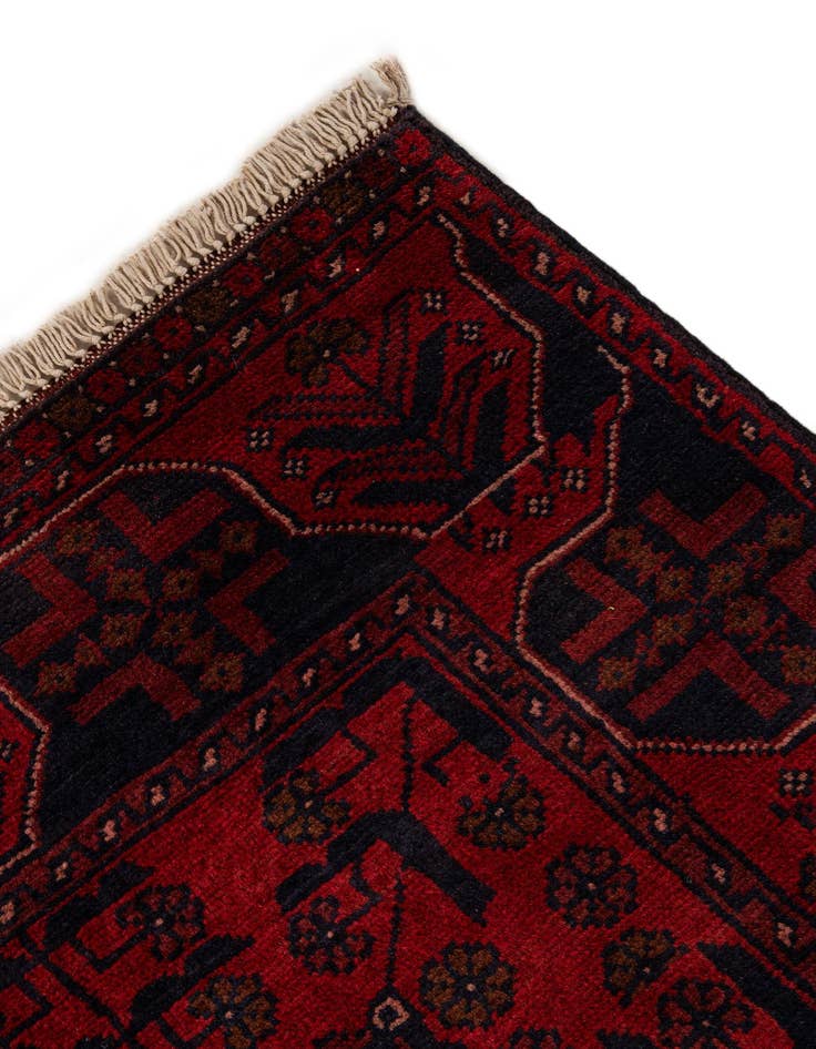 Detail image of 2' 9 x 6' 4  Hand Knotted Khal Mohammadi Wool Runner Rug
