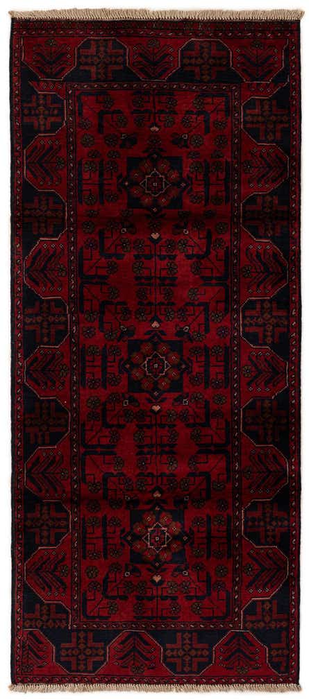 2' 9 x 6' 4 Hand Knotted Khal Mohammadi Wool Runner Rug