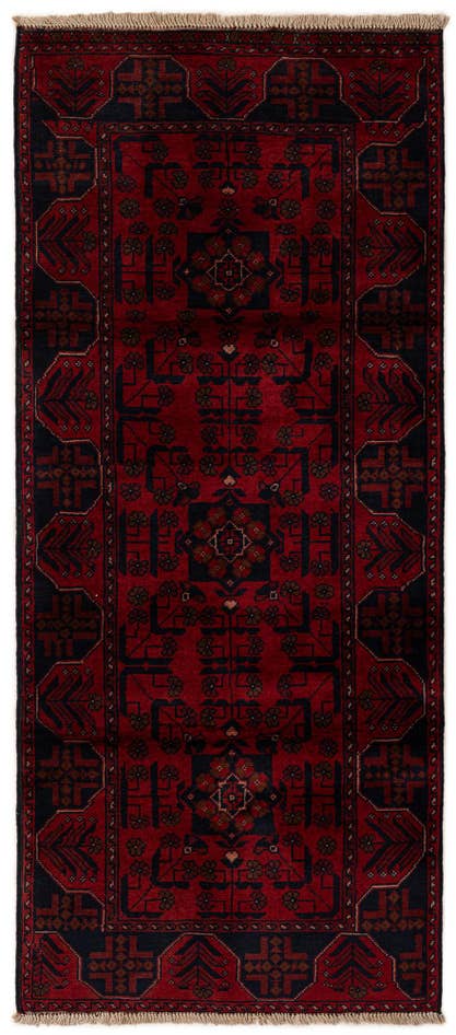 Detail image of 2' 9 x 6' 4 Hand Knotted Khal Mohammadi Wool Runner Rug