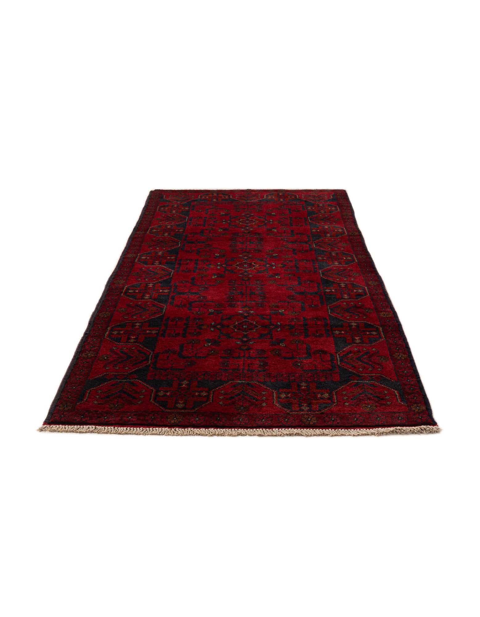 2' 9 x 6' 4 Hand Knotted Khal Mohammadi Wool Runner Rug