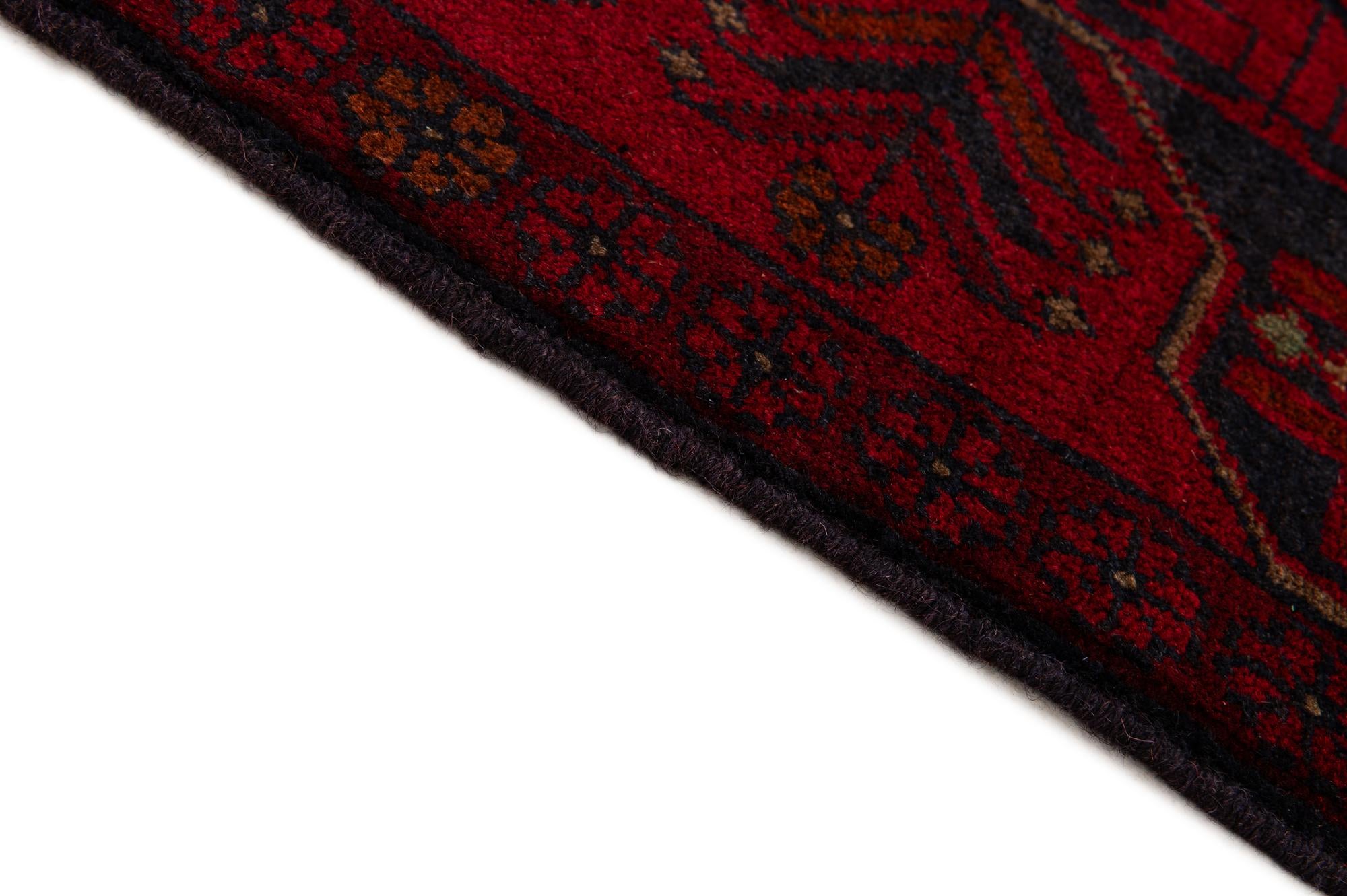 2' 9 x 6' 4 Hand Knotted Khal Mohammadi Wool Runner Rug