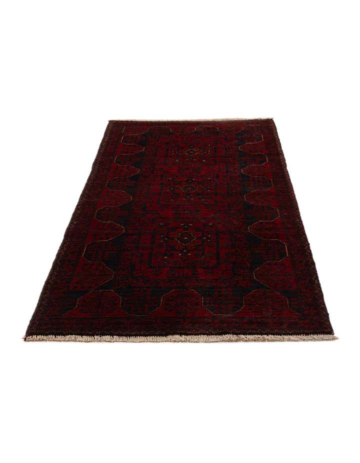2' 9 x 6' 2 Hand Knotted Khal Mohammadi Wool Runner Rug