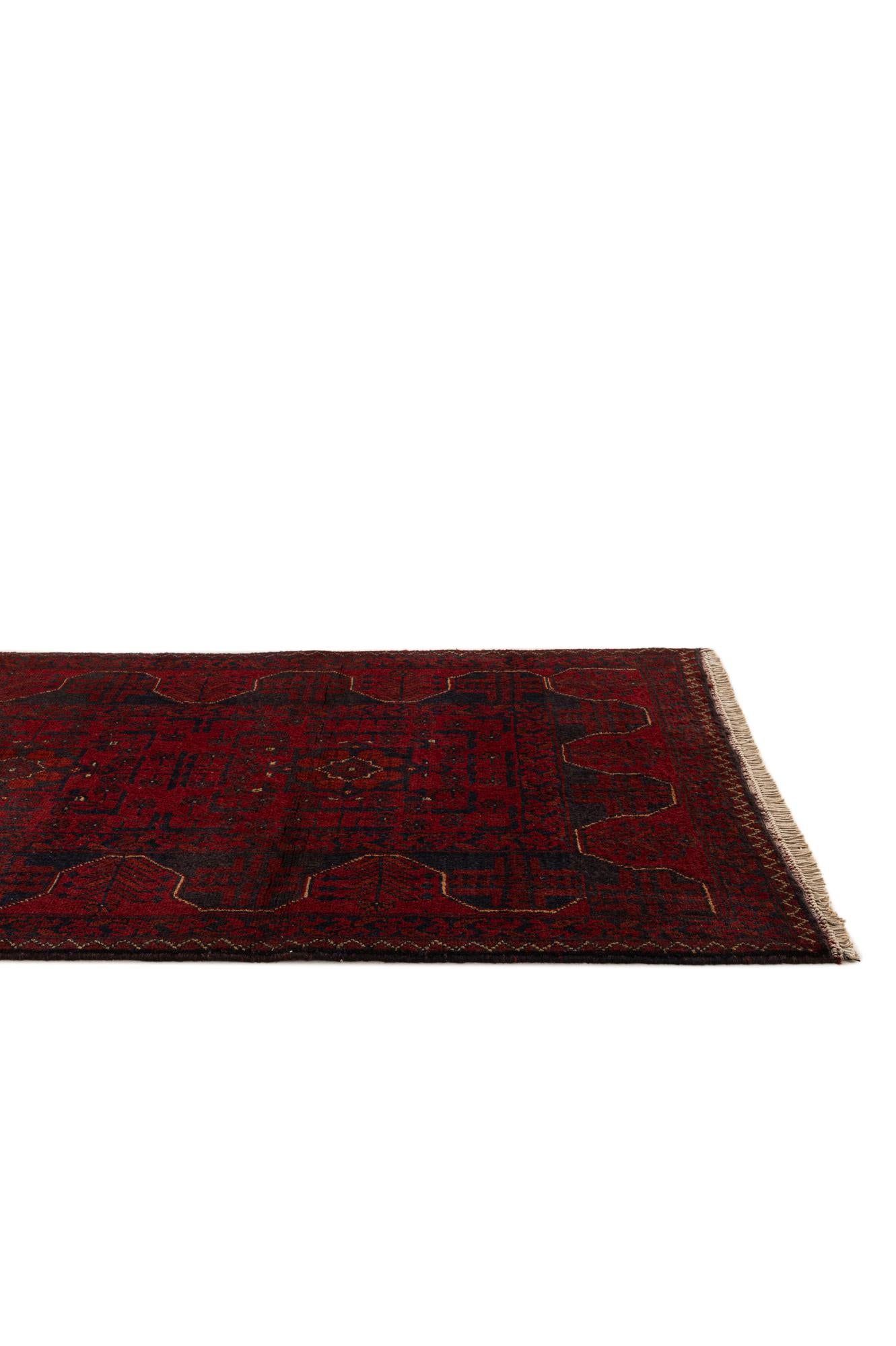 2' 9 x 6' 2 Hand Knotted Khal Mohammadi Wool Runner Rug