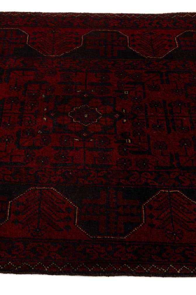 2' 9 x 6' 2 Hand Knotted Khal Mohammadi Wool Runner Rug