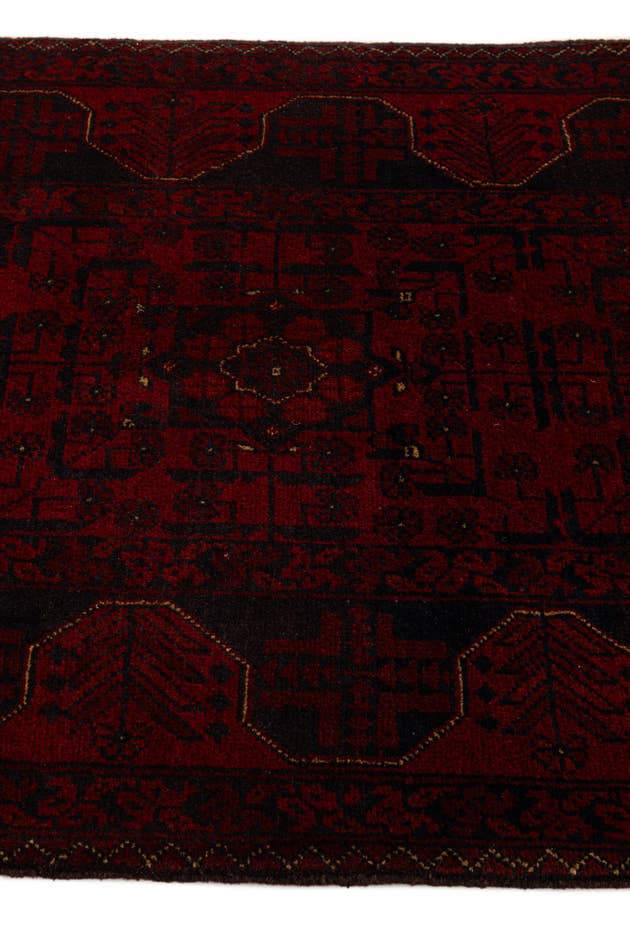 Detail image of 2' 9 x 6' 2 Hand Knotted Khal Mohammadi Wool Runner Rug
