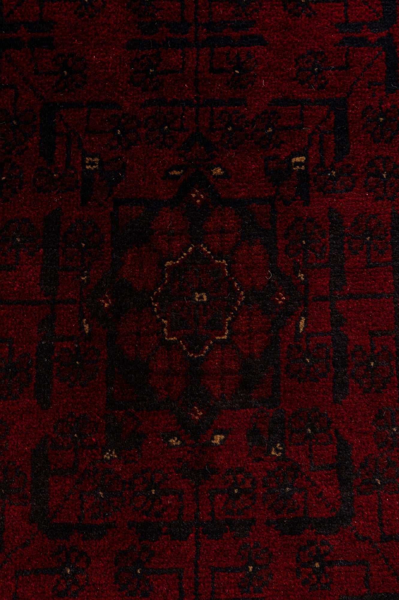 2' 9 x 6' 2 Hand Knotted Khal Mohammadi Wool Runner Rug