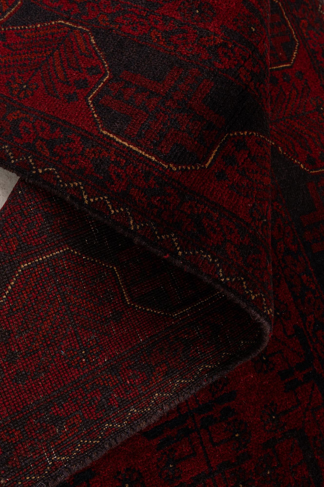 2' 9 x 6' 2 Hand Knotted Khal Mohammadi Wool Runner Rug
