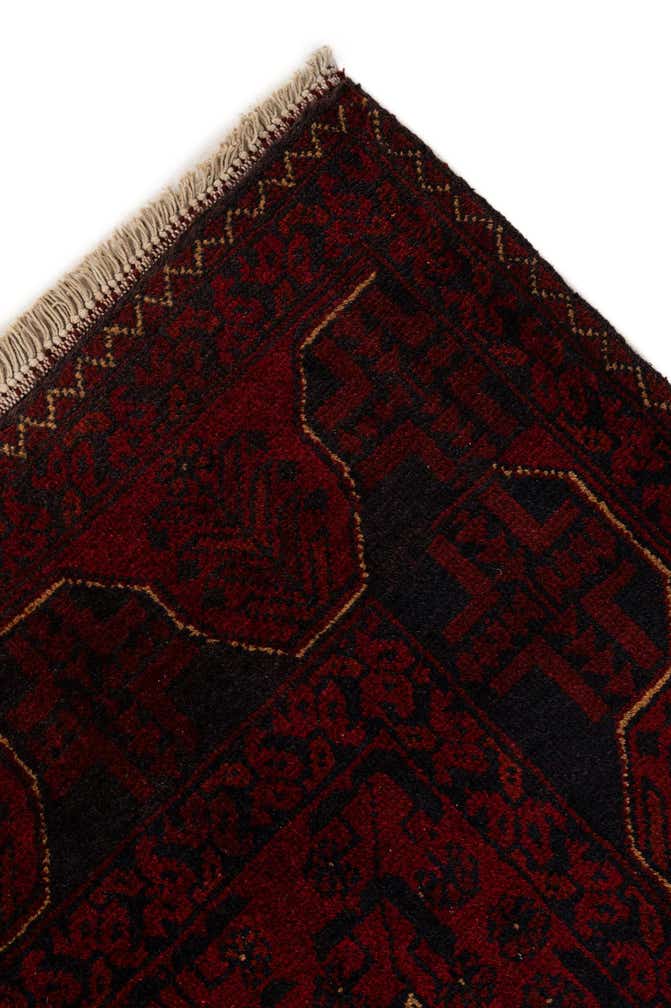 2' 9 x 6' 2 Hand Knotted Khal Mohammadi Wool Runner Rug