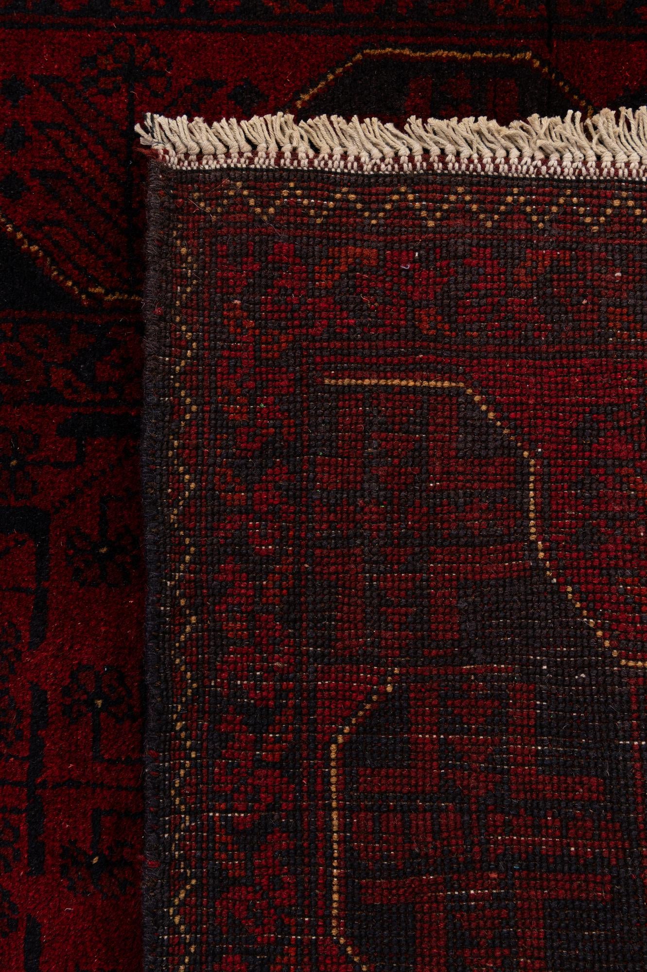 2' 9 x 6' 2 Hand Knotted Khal Mohammadi Wool Runner Rug