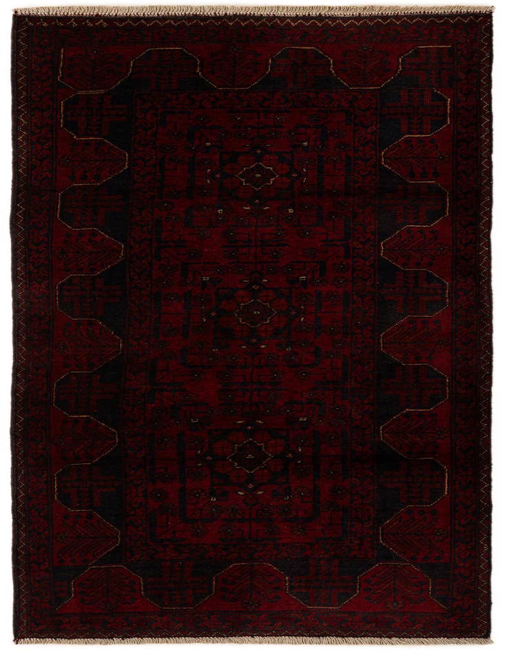 Detail image of 2' 9 x 6' 2 Hand Knotted Khal Mohammadi Wool Runner Rug