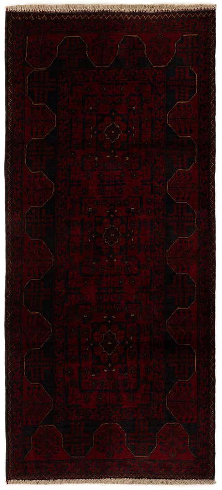 2' 9 x 6' 2 Hand Knotted Khal Mohammadi Wool Runner Rug