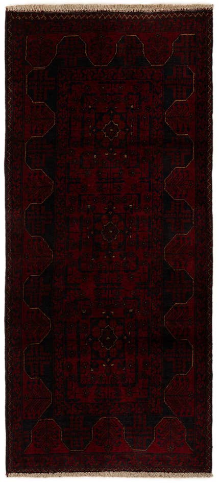 Detail image of 2' 9 x 6' 2 Hand Knotted Khal Mohammadi Wool Runner Rug