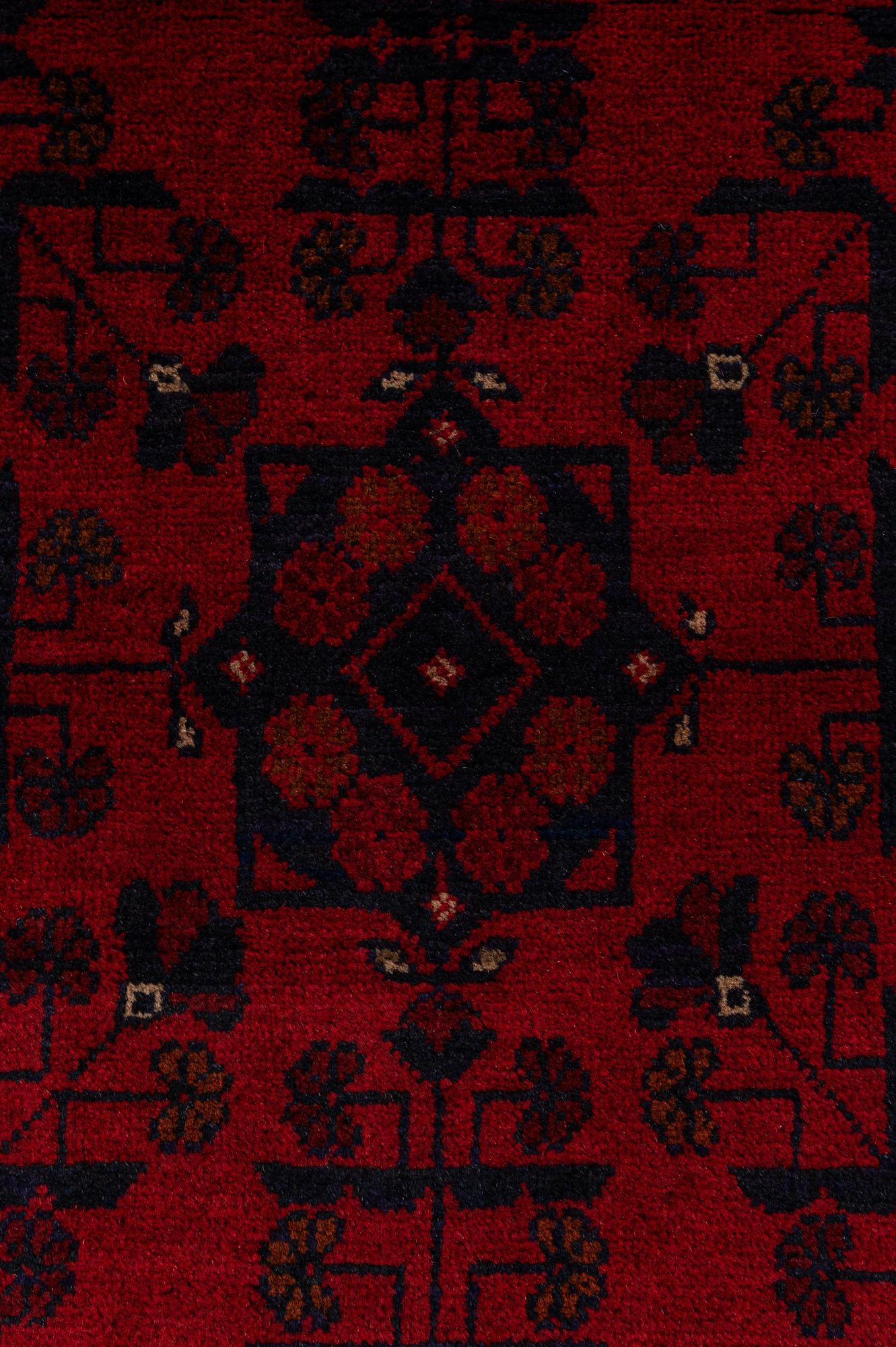 2' 8 x 6' 5 Hand Knotted Khal Mohammadi Wool Runner Rug