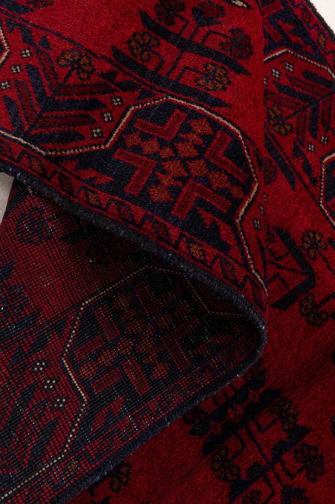 2' 8 x 6' 5 Hand Knotted Khal Mohammadi Wool Runner Rug
