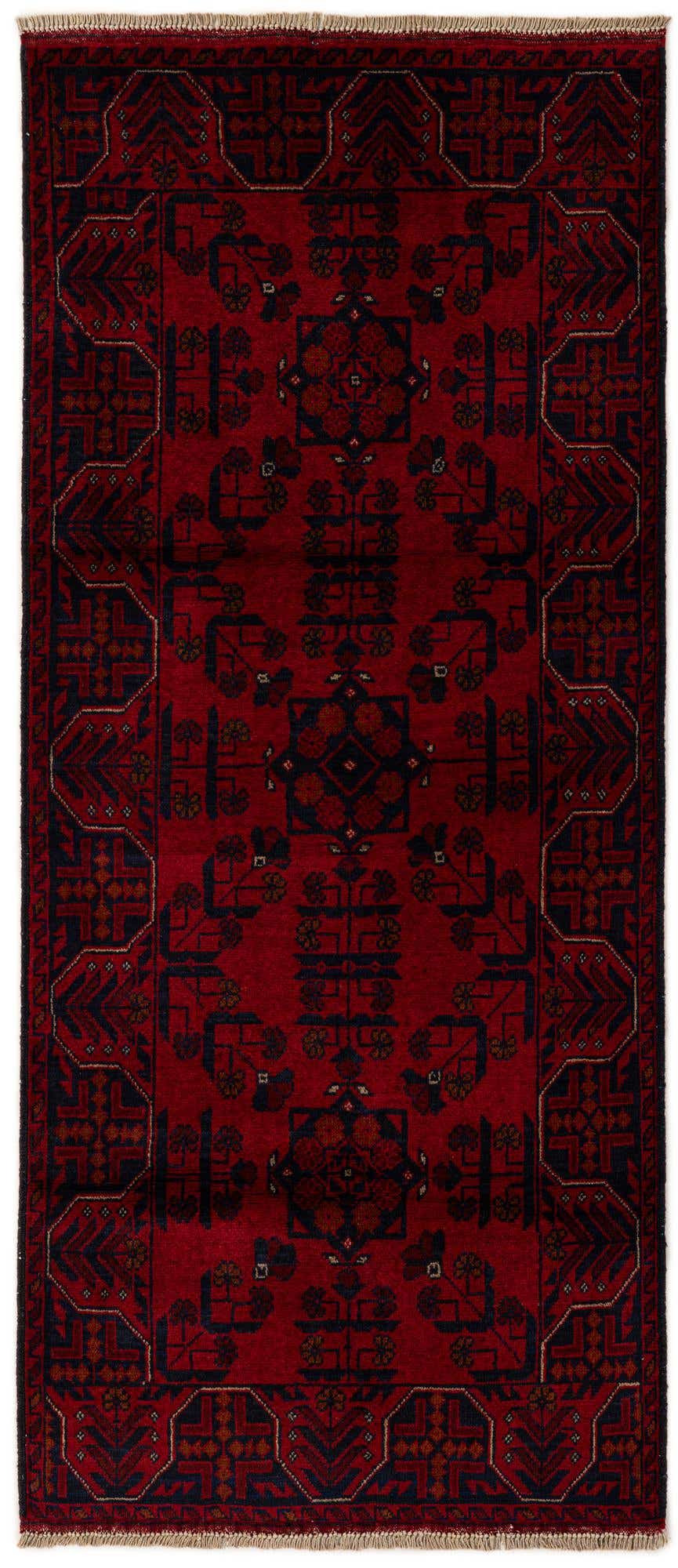 2' 8 x 6' 5 Hand Knotted Khal Mohammadi Wool Runner Rug