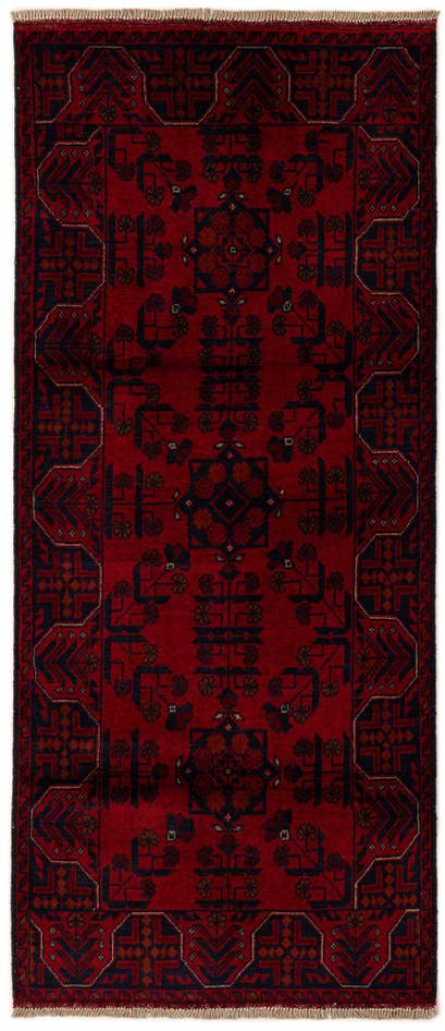 Detail image of 2' 8 x 6' 5 Hand Knotted Khal Mohammadi Wool Runner Rug