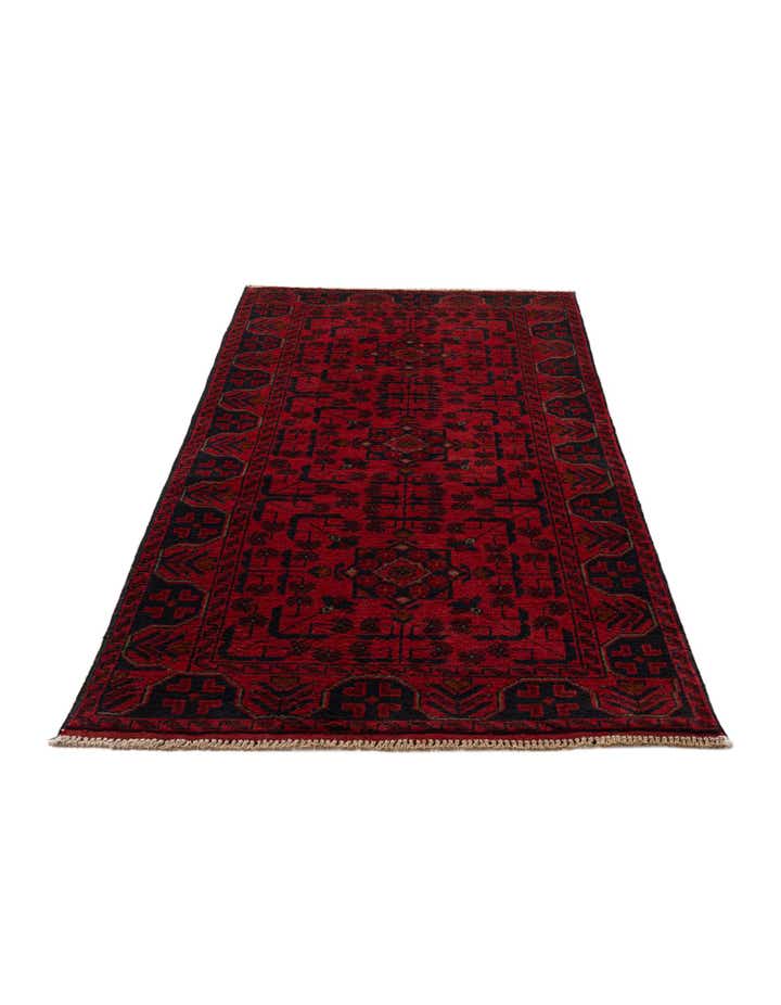 2' 7 x 6' 6 Hand Knotted Khal Mohammadi Wool Runner Rug